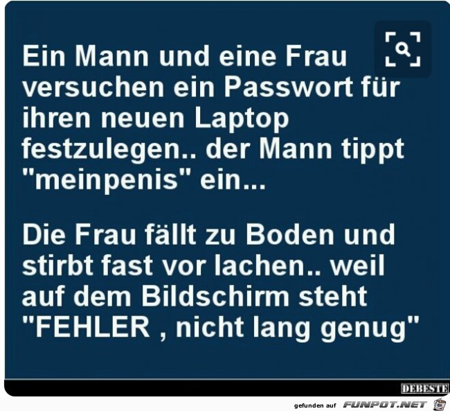 Passwort anlegen Passwort anlegen