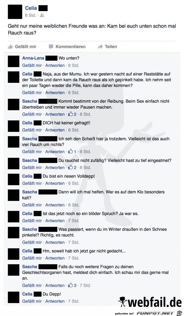 unten Rauch unten Rauch