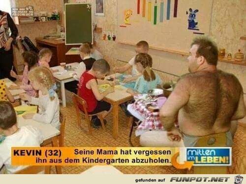 Kevin wurde im Kindergarten vergessen