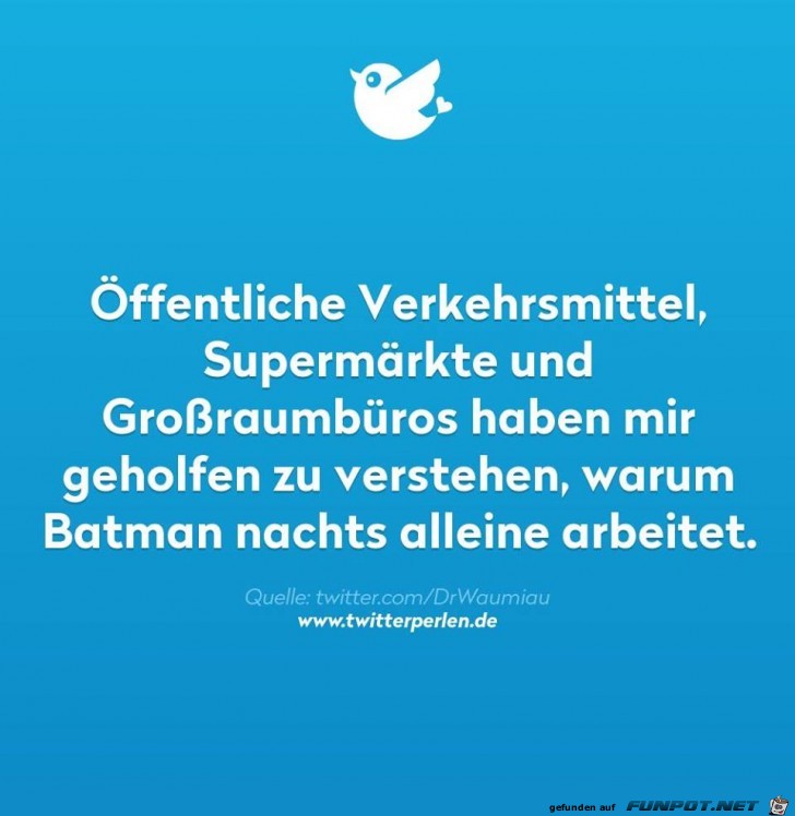 Darum arbeitet Batman nachts