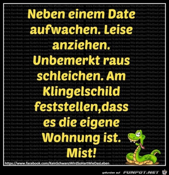 Neben einen Date