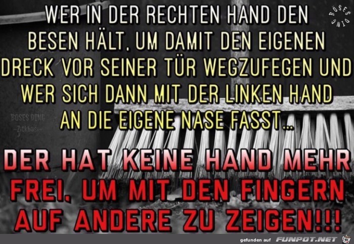 Mit dem Besen Mit dem Besen