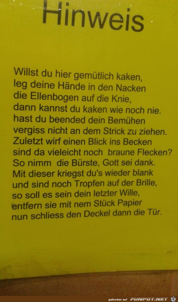 Hinweis Hinweis