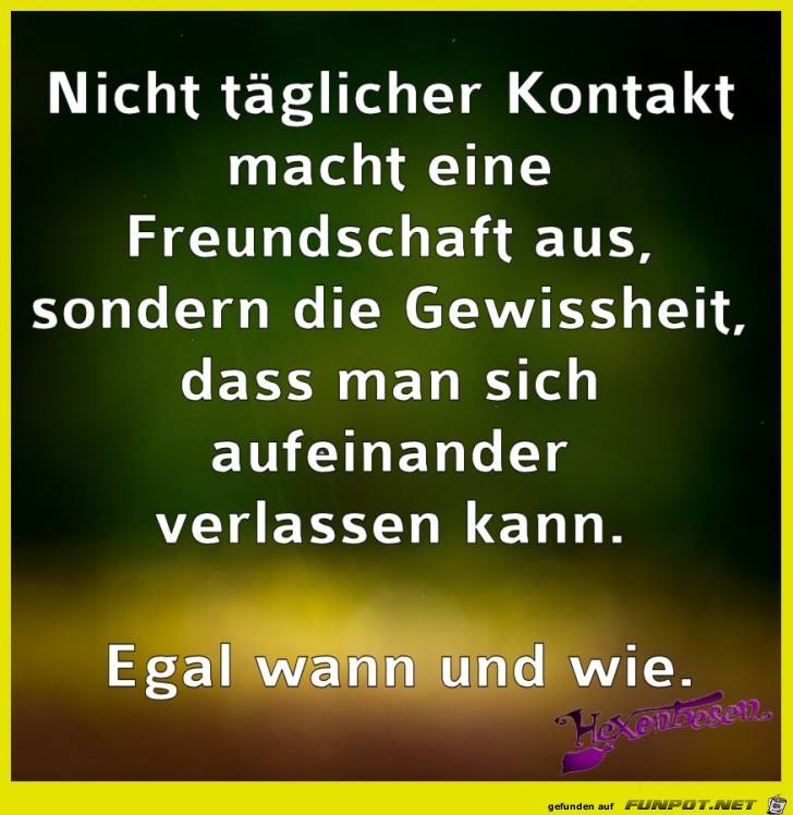 Nicht taeglicher Kontakt Nicht taeglicher Kontakt
