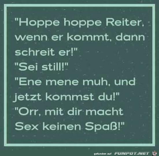 Hoppe hoppe Reiter Hoppe hoppe Reiter