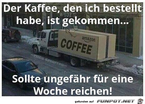 Wochen-Ration Kaffee