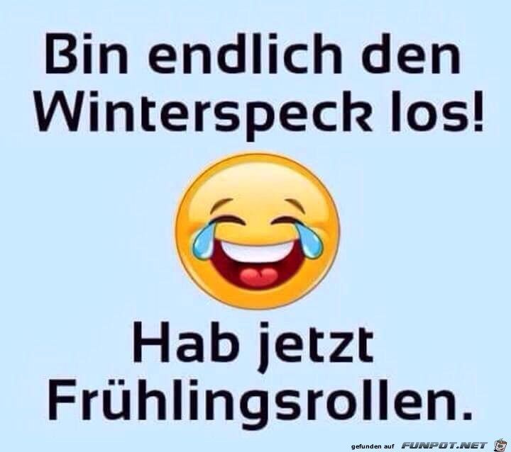Bin endlich den Winterspeck los Bin endlich den Winterspeck los