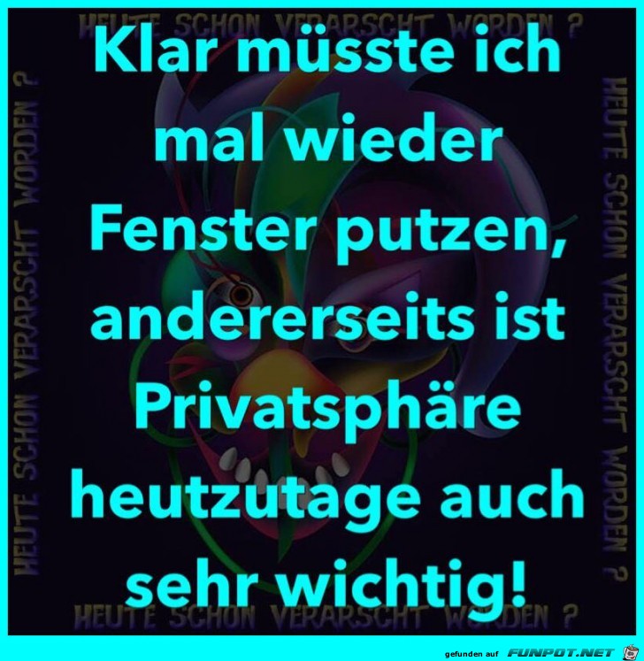 Privatsphaere ist wichtig