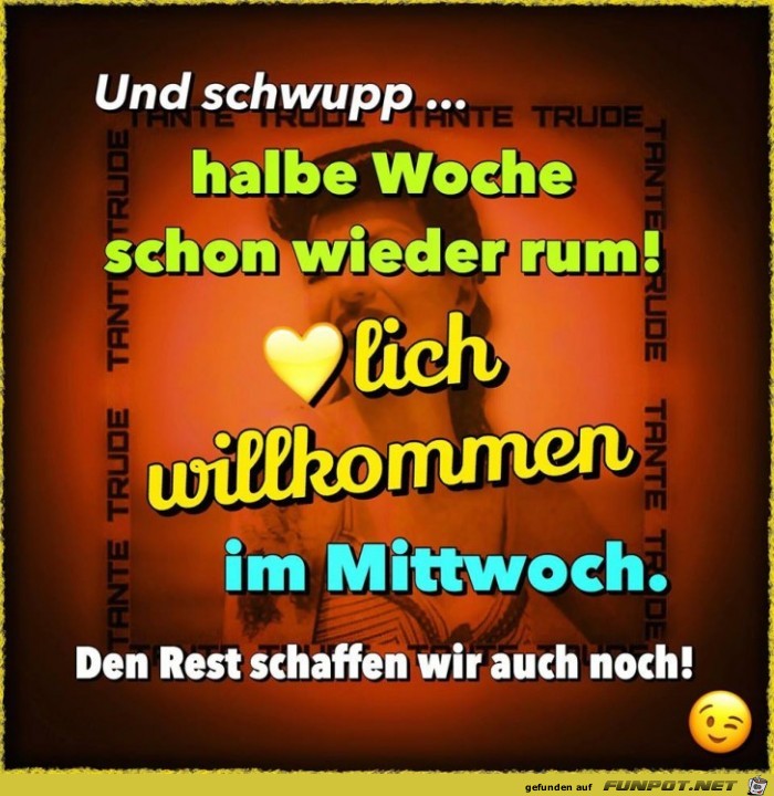 Halbe Woche schon wieder rum