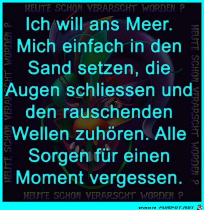 Ich will ans Meer Ich will ans Meer