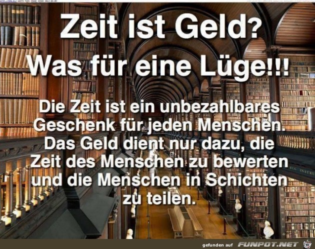 Zeit ist Geld