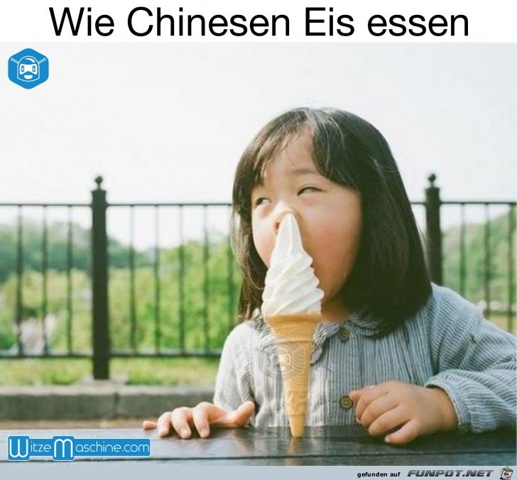 So isst man kein Eis