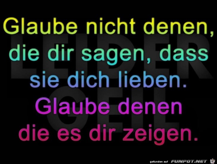 Glaube nicht