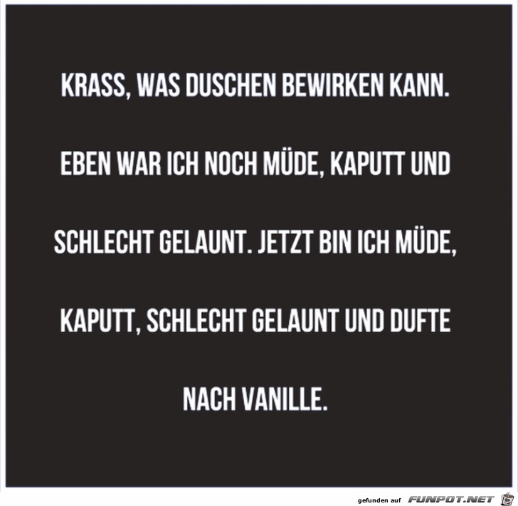 Was Duschen bewirken kann Was Duschen bewirken kann