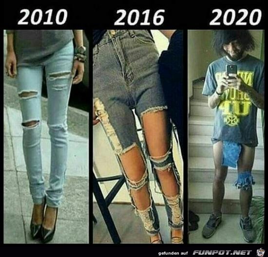 Die Entwicklung der Jeans Die Entwicklung der Jeans