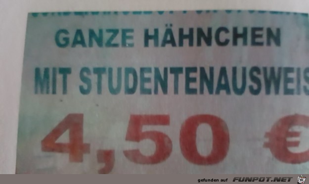 Seit wann studieren Haehnchen Seit wann studieren Haehnchen