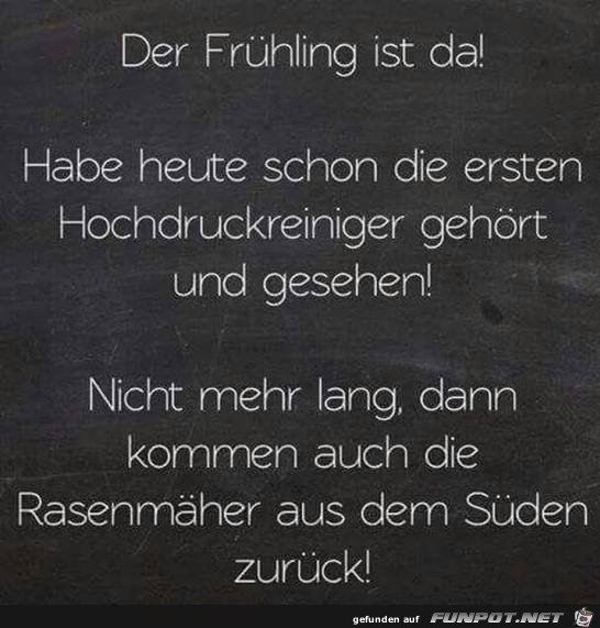 Der Fruehling ist da