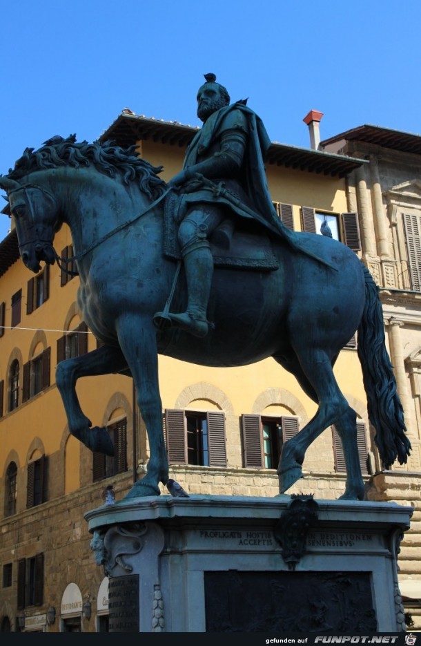 0929-036 Reiterstatue Gro ssherzog Cosimo 0929-036 Reiterstatue Gro ssherzog Cosimo