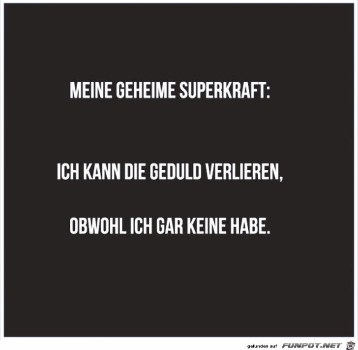 Meine geheime Superkraft