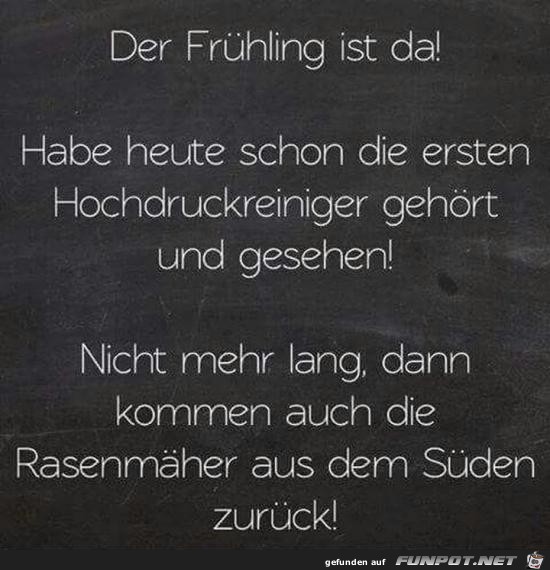 der Frühling ist da!...... der Frühling ist da!......