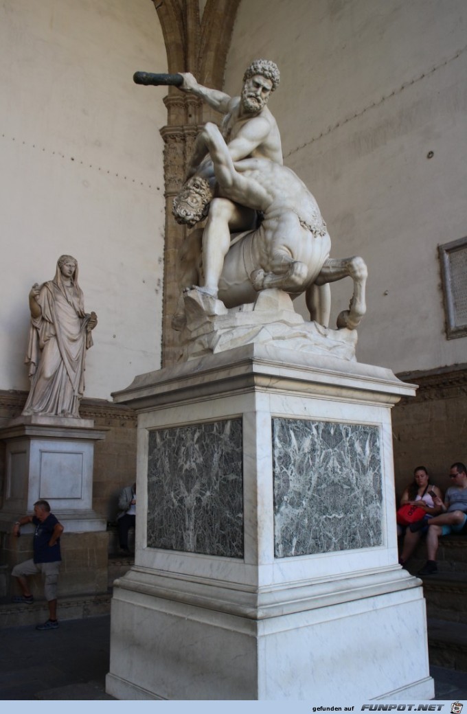 Die Loggia dei Lanzi in Florenz