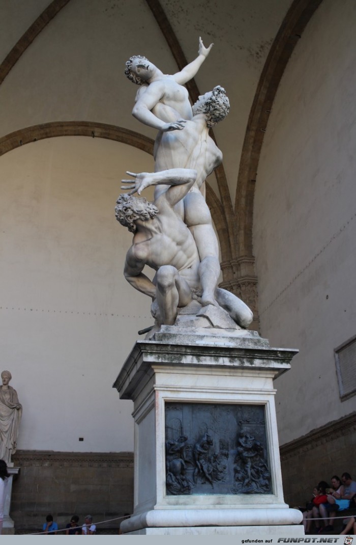 Die Loggia dei Lanzi in Florenz