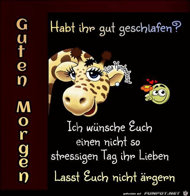 Habt ihr gut geschlafen Habt ihr gut geschlafen