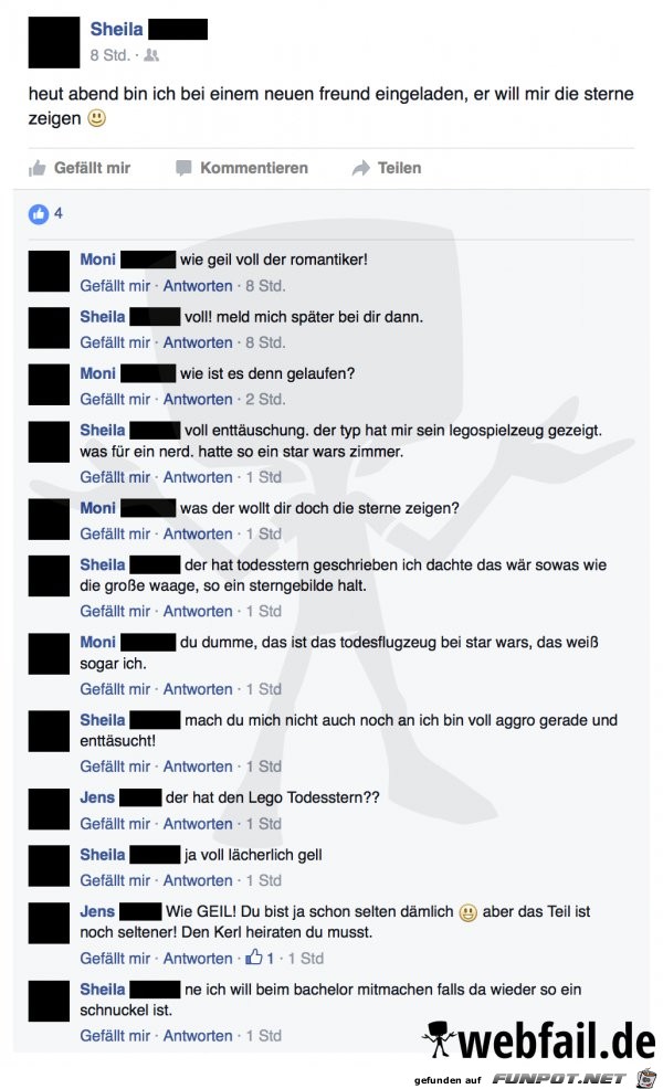 Die Sterne zeigen