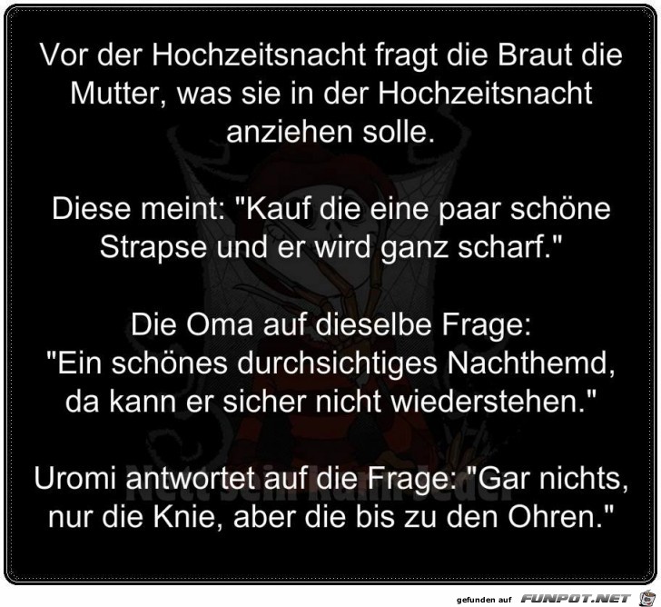 Vor der Hochzeitsnacht Vor der Hochzeitsnacht