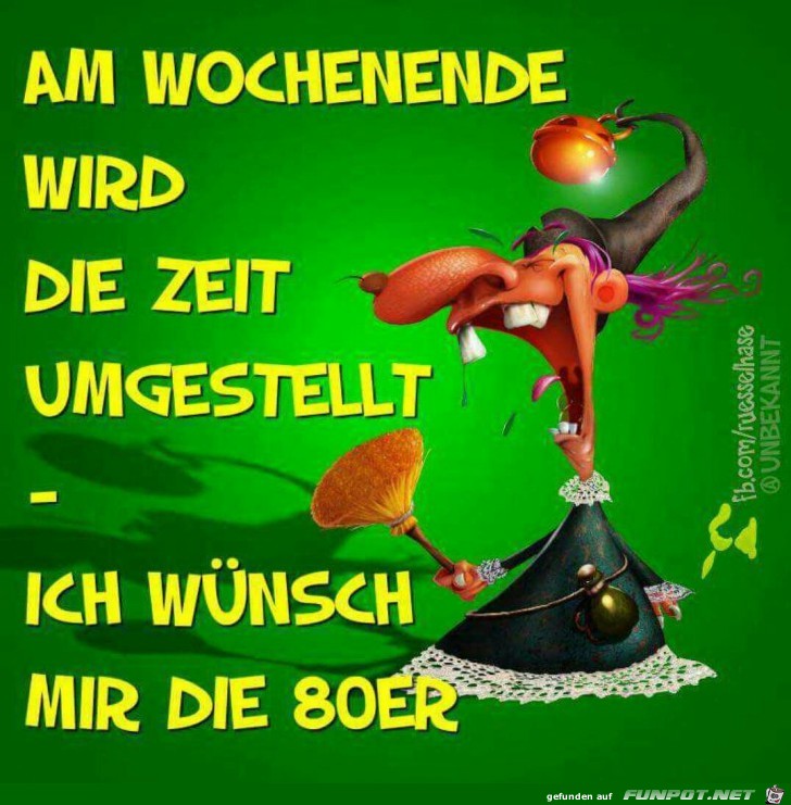 Am Wochenende...