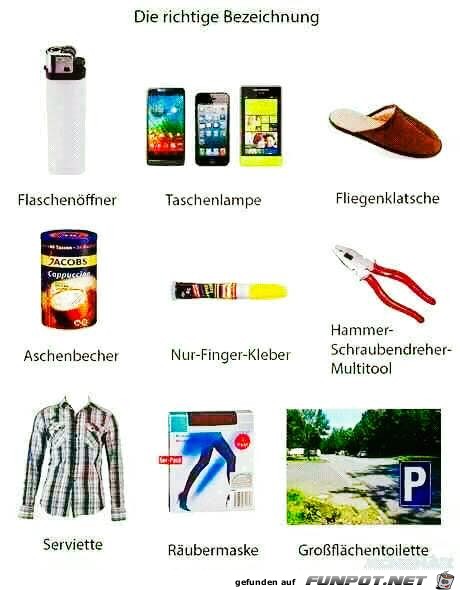 So sollten diese Dinge heißen So sollten diese Dinge heißen