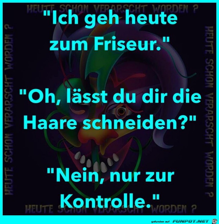 Ich gehe zum Friseur Ich gehe zum Friseur
