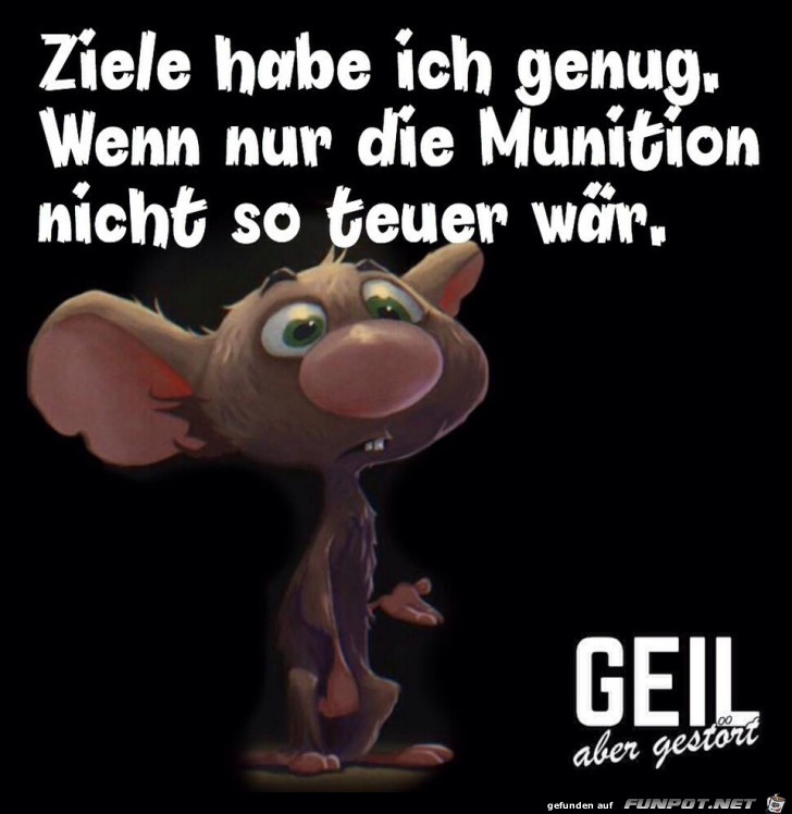 Ziele habe ich genug Ziele habe ich genug