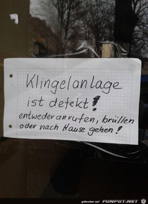 klingeln klingeln