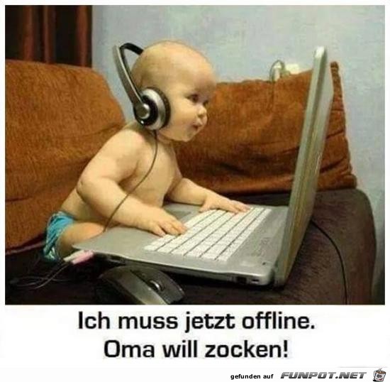 Ich muss offline gehen