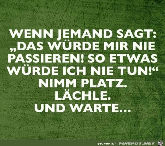 Nimm Platz und lächle Nimm Platz und lächle