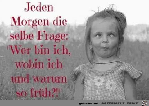 Jeden Morgen dasselbe Jeden Morgen dasselbe