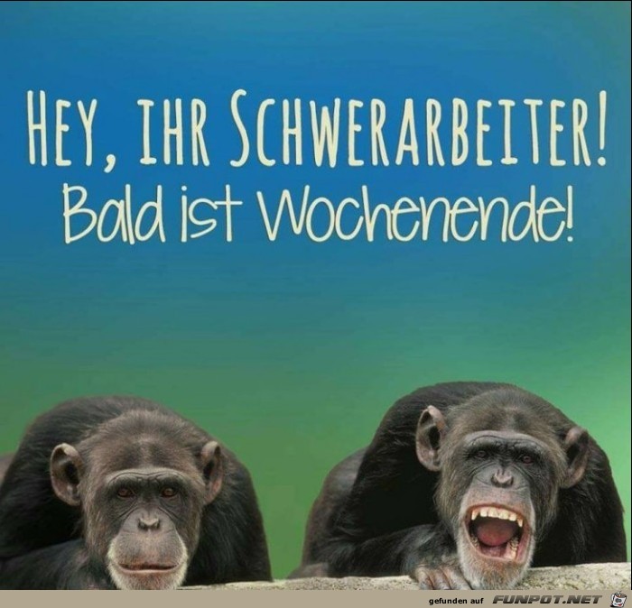 Bald ist Wochenende