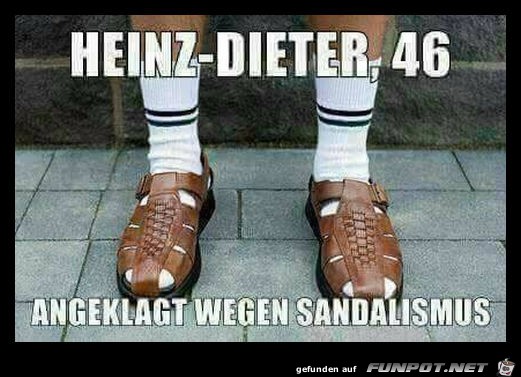 Heinz-Dieter wurde angeklagt Heinz-Dieter wurde angeklagt