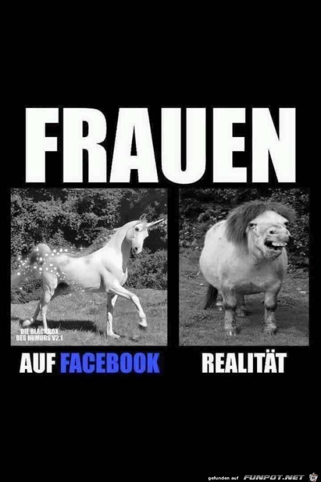 Frauen auf Facebook und in der Realität Frauen auf Facebook und in der Realität