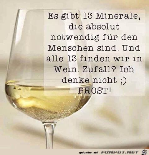 Wein ist gesund