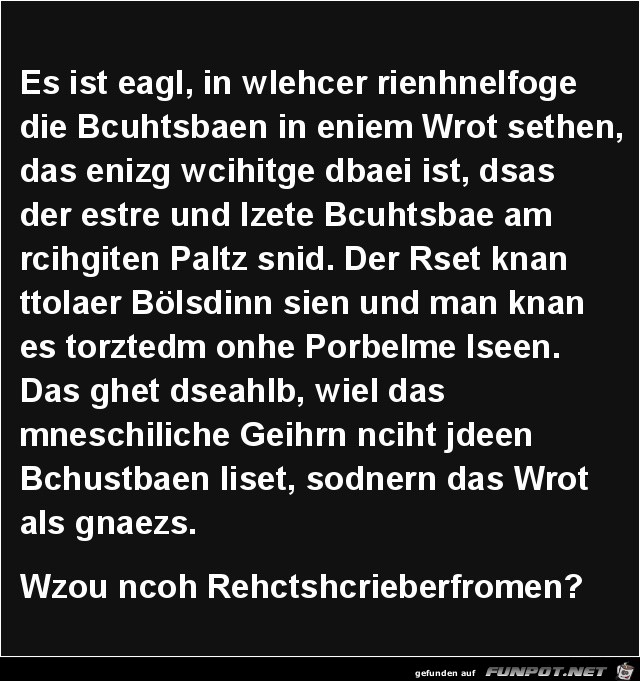 Wozu eine Rechtschreibreform