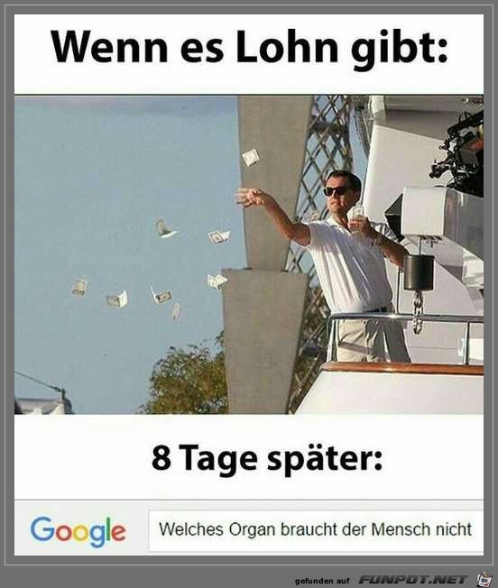 Wenn es Lohn gibt