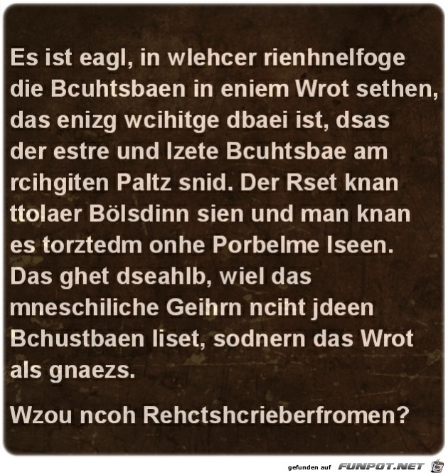 Es ist egal