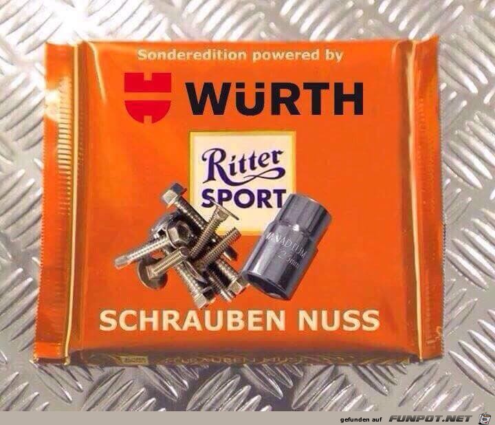 Echte Ritter-Sport fuer Schrauber