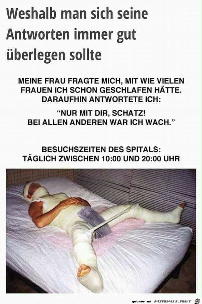 Hast du gut auf geschlafen antwort lustige Guten Morgen