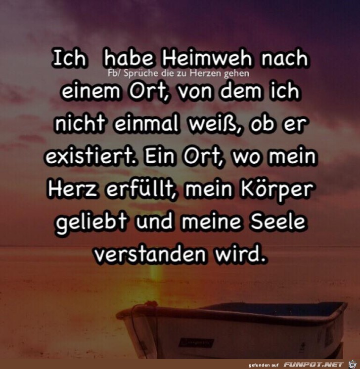 Ich habe Heimweh