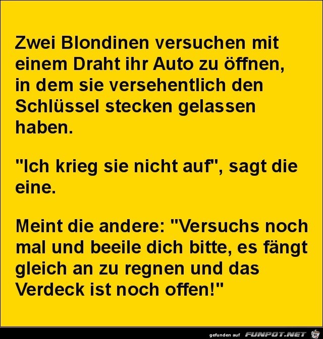 Zwei Blondinen.......