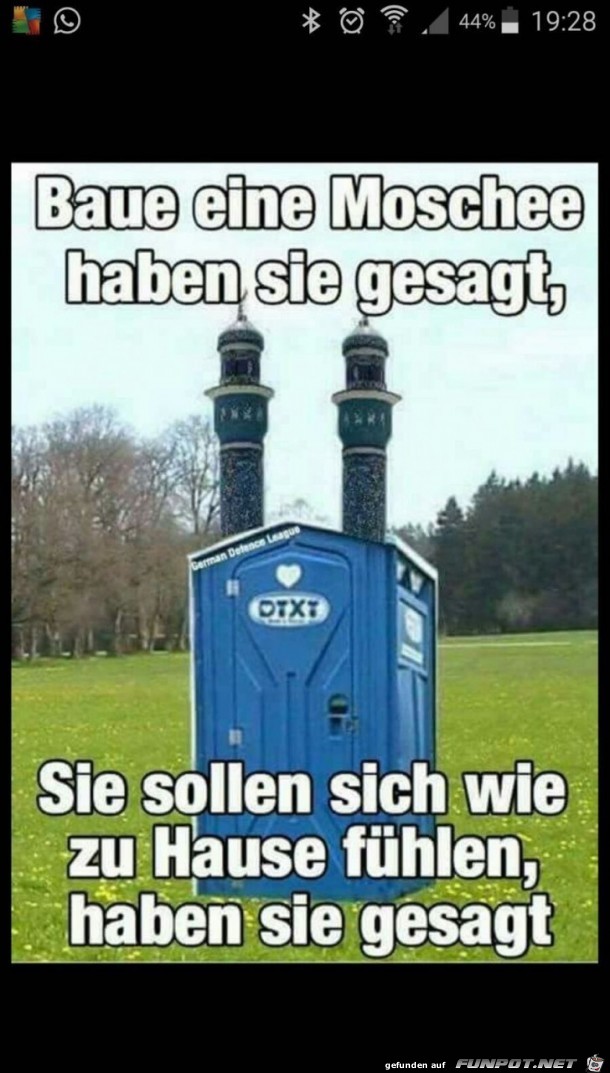 baue eine Moschee......