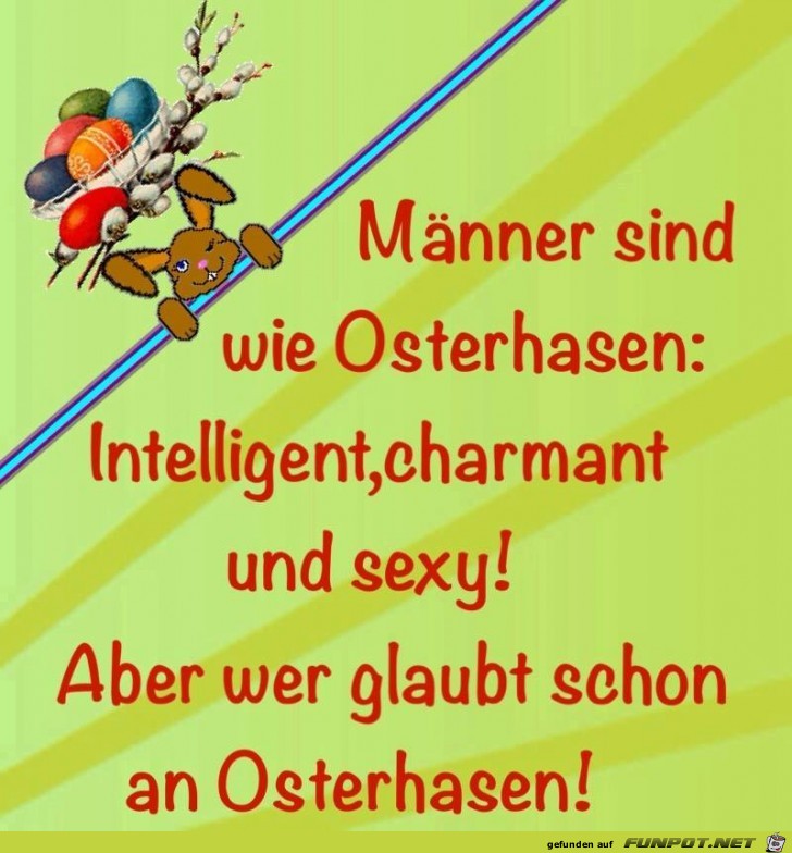 Wer glaubt an Osterhasen